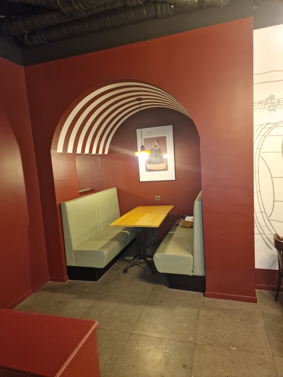 Vue d'ensemble du restaurant Brasserie de Paudex à Lavaux